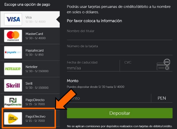 retrar dinero en Betsafe Peru