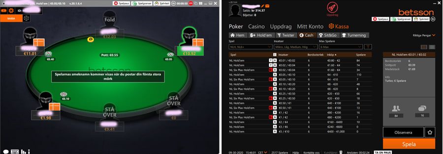 Revisión del software Betsson Ipoker
